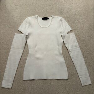Alexander Wang sweater, beautiful knit, with arm cutouts!